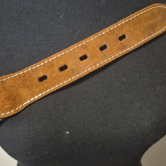 Genuine Leather Made in Italy Multicolor Center Belt - Picture 10 of 11